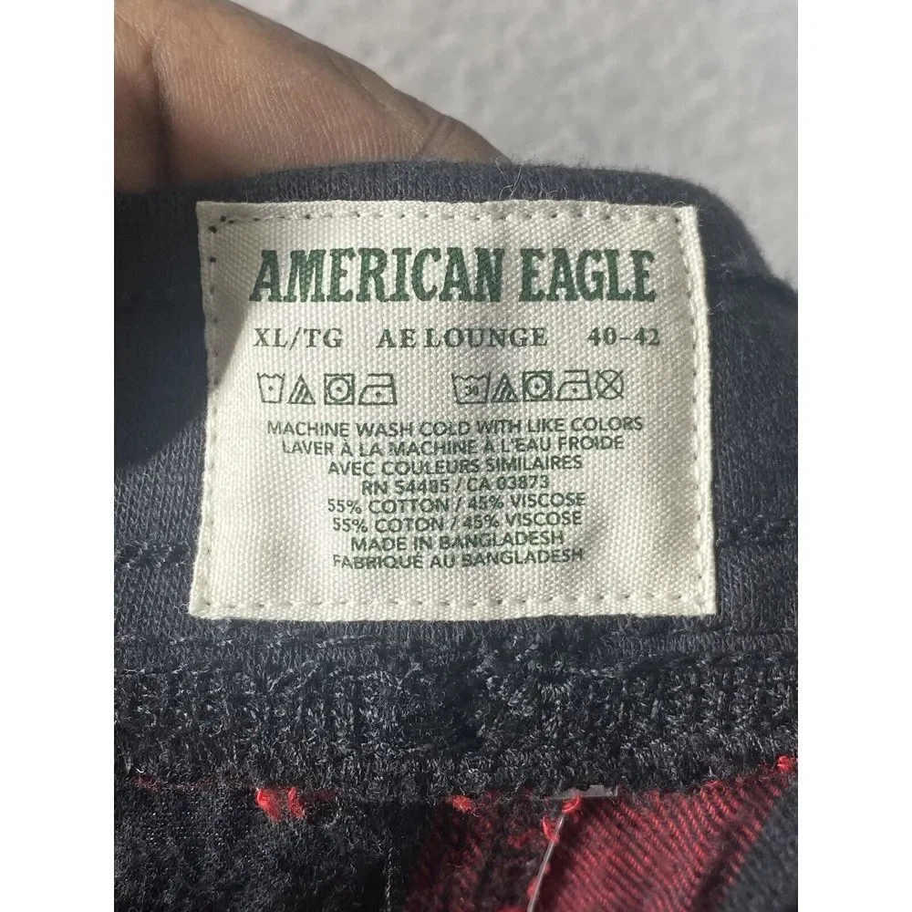 American Eagle‎ Outfitters Mens AE Plaid Flannel PJ Pant Buffalo Red Check SZ XL